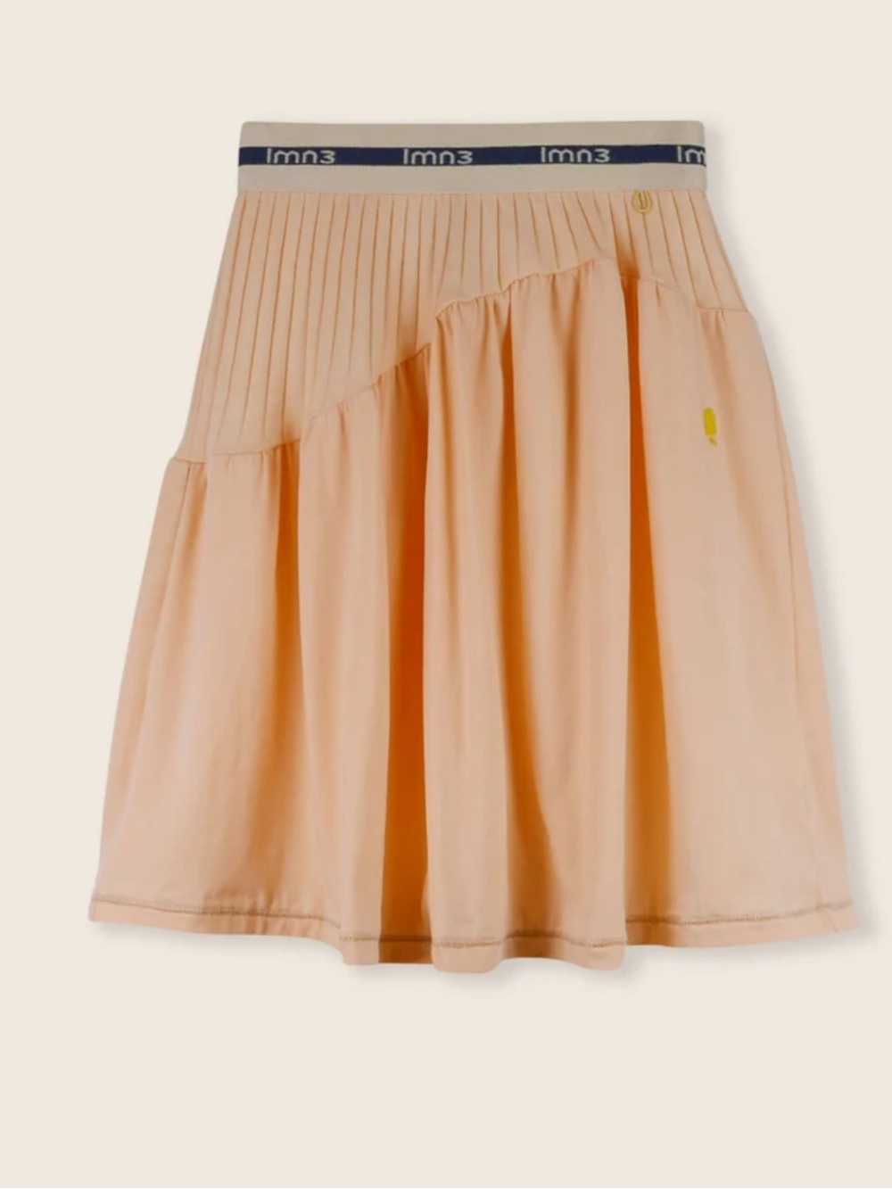 LMN3 Pleated Peach A-Line Skirt Branded Waistband Girls Size 14